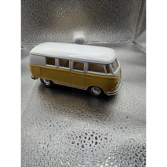 5" Kinsmart Classic 1962 Volkswagen Bus Van Plastic Model Toy 1:32 VW- Yellow - Picture 3 of 7